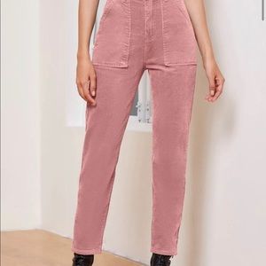 SHEIN Pink corduroy pants